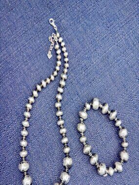 Silpada Sterling Silver Atmospheric Necklace with matching Stretch Bracelet
